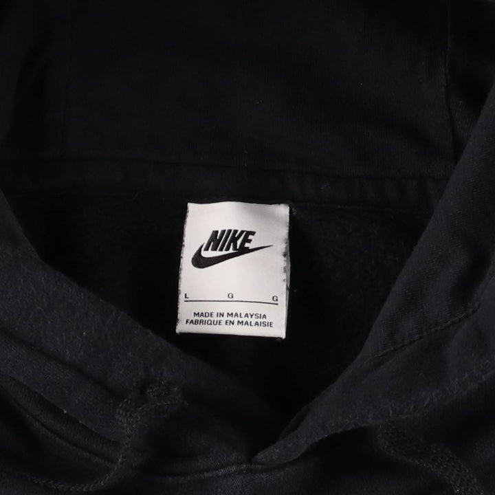 Nike Sweat Pullover Hoodie, Men's Size L cotton black type Vintage Second Hand