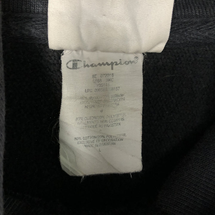 Champion REVERSE WEAVE Reverse Weave Sweat Pullover Hoodie Men's L size cotton black type Vintage Second Hand