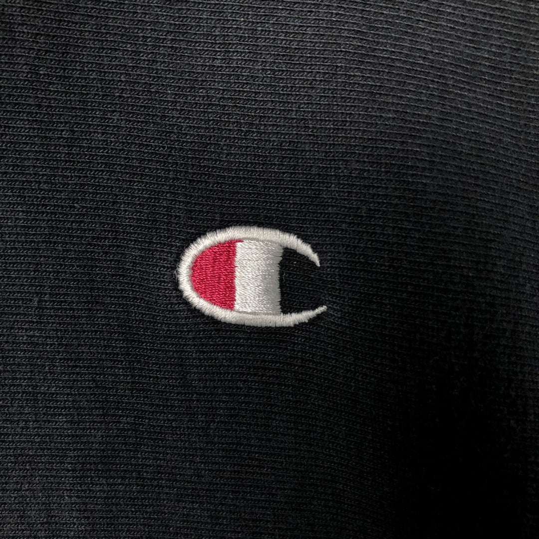Champion REVERSE WEAVE Reverse Weave Sweat Pullover Hoodie Men's L size cotton black type Vintage Second Hand