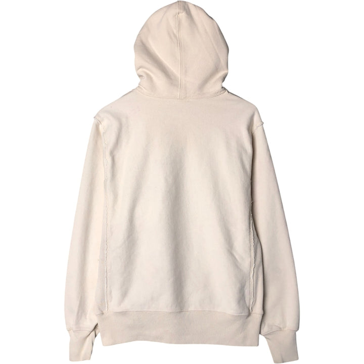 Champion Reverse Weave Natural State Eyeless Pullover Hoodie, Men's Size M cotton ivory Vintage Second Hand