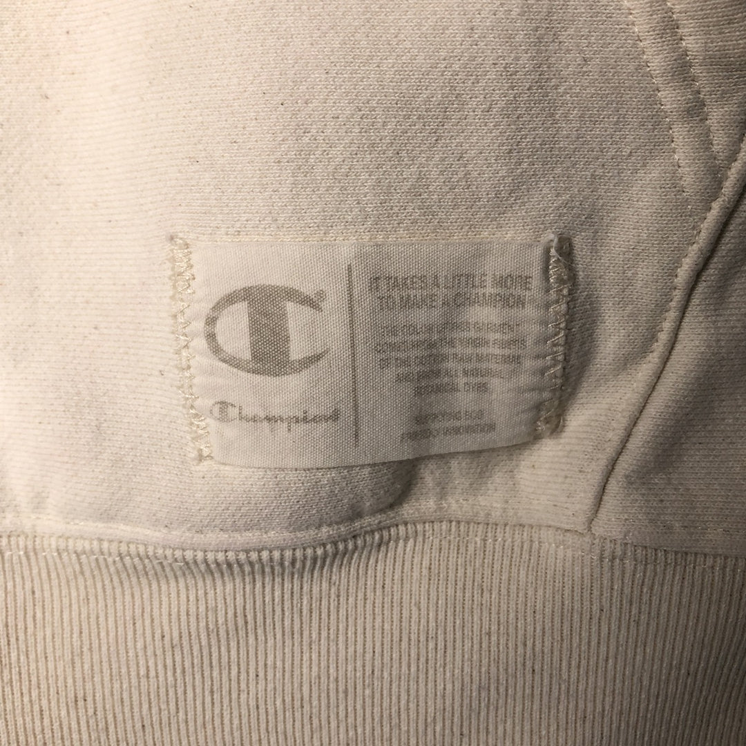 Champion Reverse Weave Natural State Eyeless Pullover Hoodie, Men's Size M cotton ivory Vintage Second Hand
