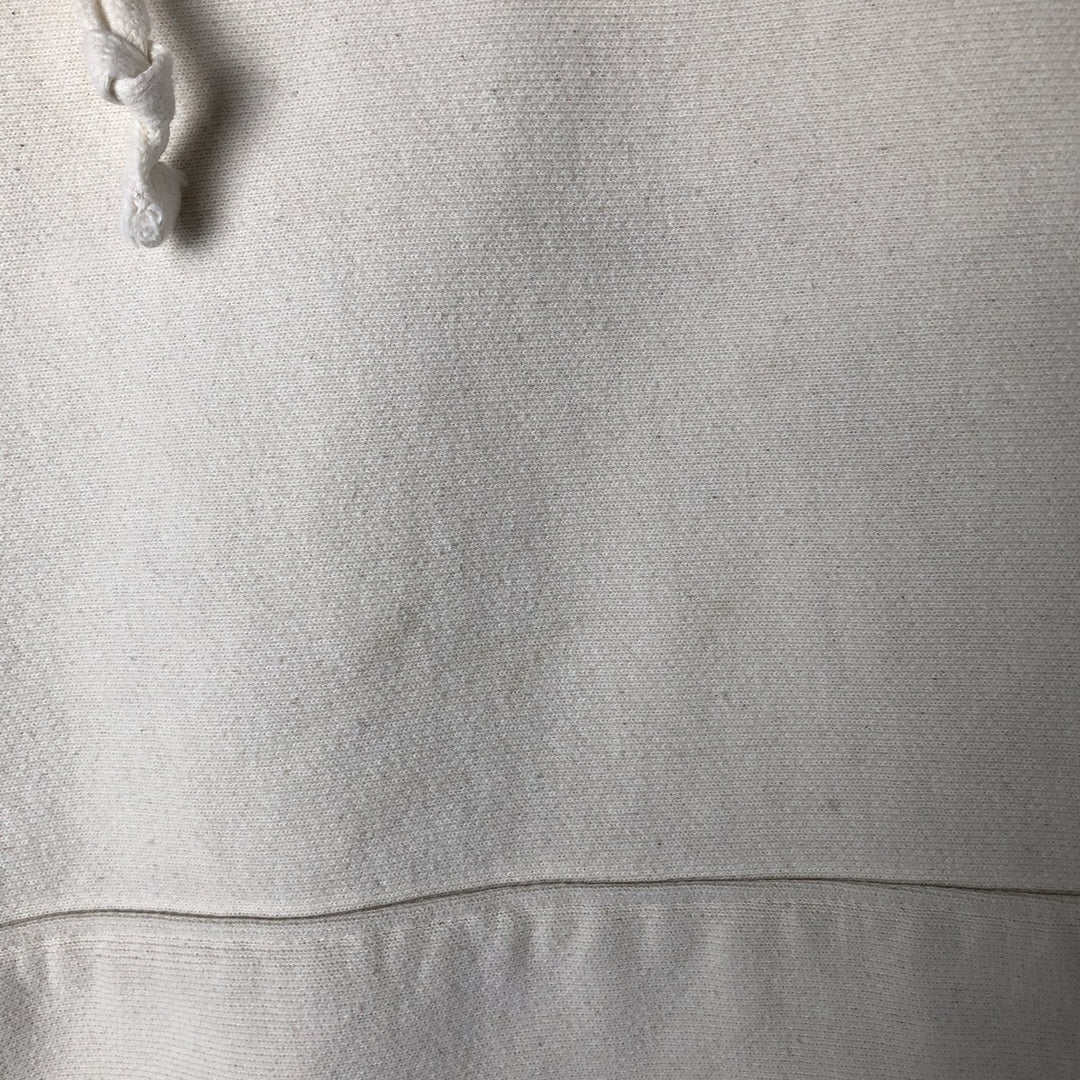 Champion Reverse Weave Natural State Eyeless Pullover Hoodie, Men's Size M cotton ivory Vintage Second Hand