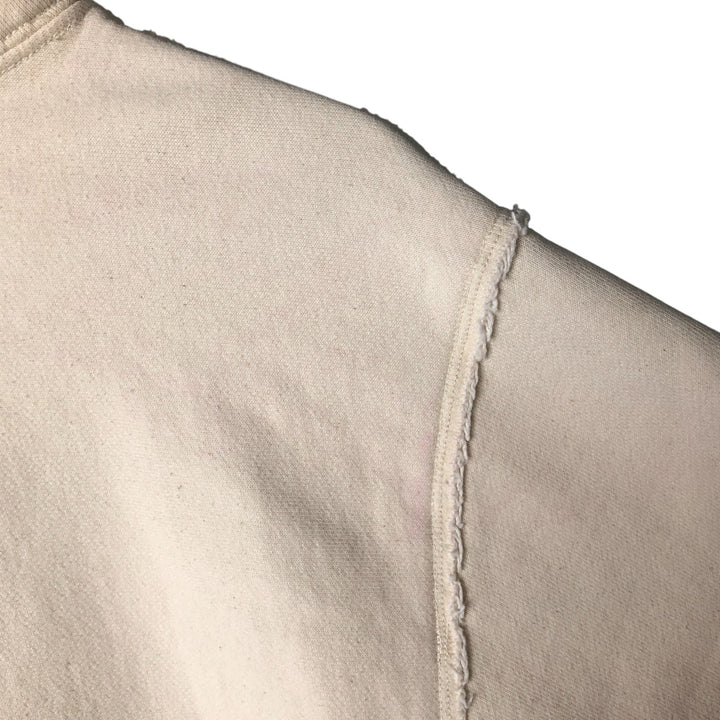 Champion Reverse Weave Natural State Eyeless Pullover Hoodie, Men's Size M cotton ivory Vintage Second Hand