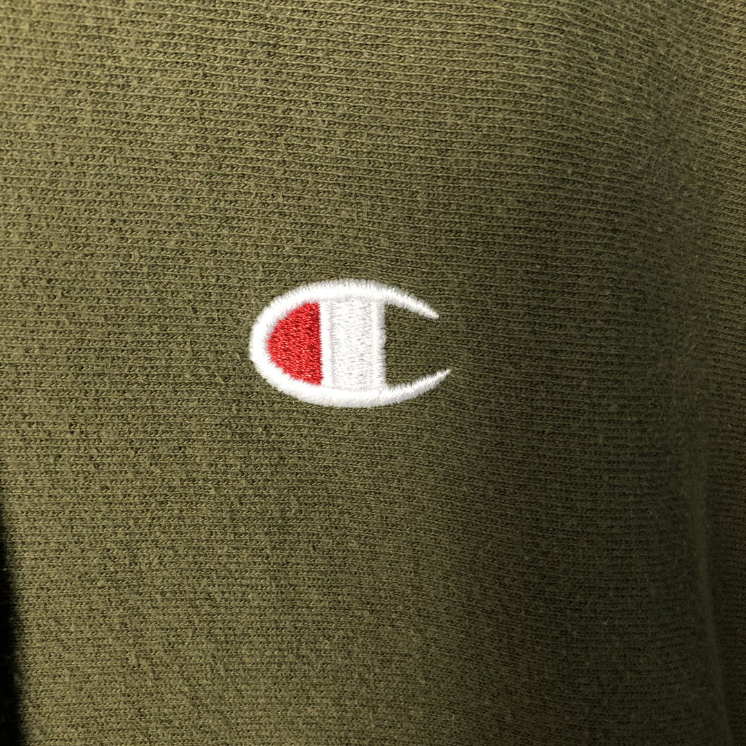 Champion REVERSE WEAVE Reverse Weave Sweat Pullover Hoodie Men's M cotton Khaki type sage green Vintage Second Hand