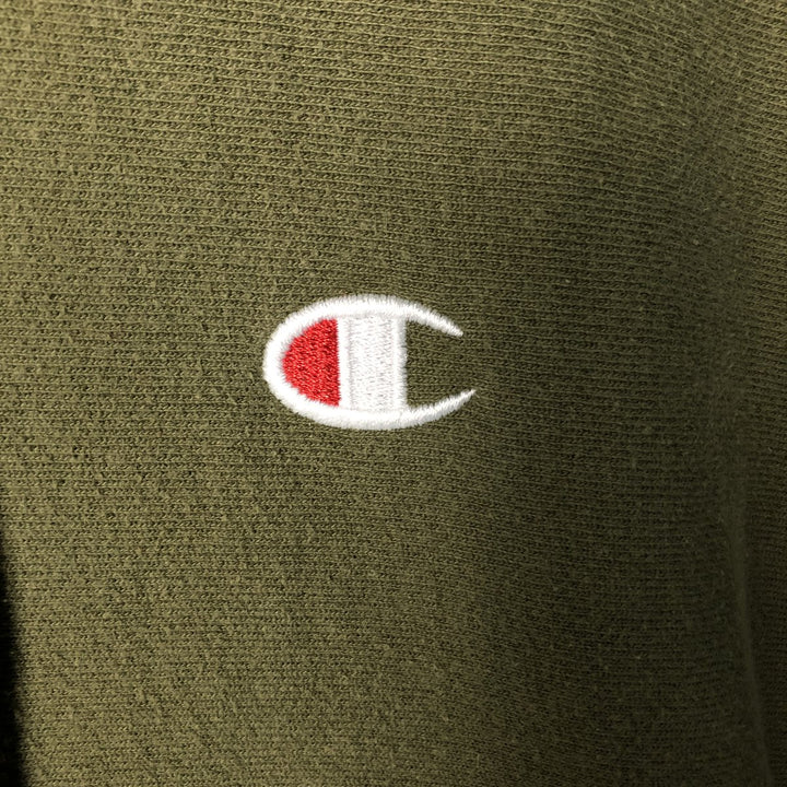 Champion REVERSE WEAVE Reverse Weave Sweat Pullover Hoodie Men's M cotton Khaki type sage green Vintage Second Hand