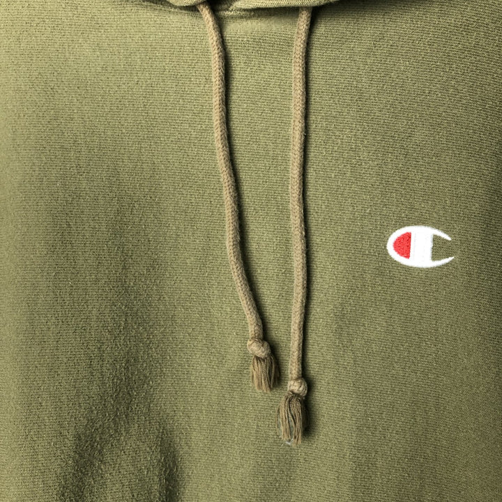 Champion REVERSE WEAVE Reverse Weave Sweat Pullover Hoodie Men's M cotton Khaki type sage green Vintage Second Hand