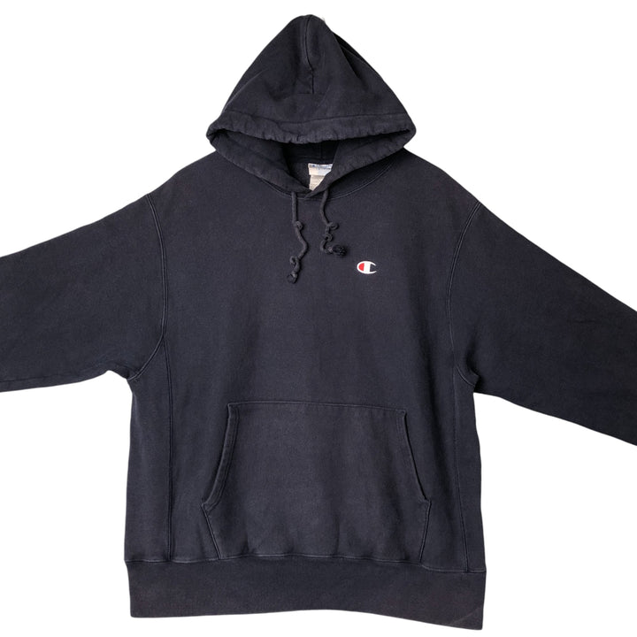 Champion REVERSE WEAVE Reverse Weave Sweat Pullover Hoodie Men's L size cotton navy blue type Vintage Second Hand