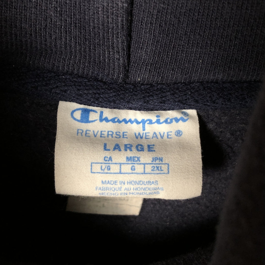 Champion REVERSE WEAVE Reverse Weave Sweat Pullover Hoodie Men's L size cotton navy blue type Vintage Second Hand