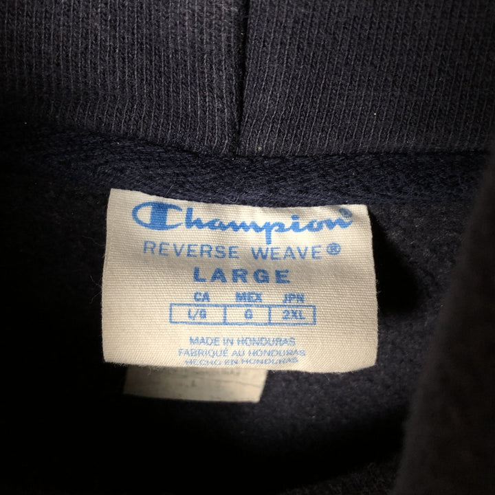Champion REVERSE WEAVE Reverse Weave Sweat Pullover Hoodie Men's L size cotton navy blue type Vintage Second Hand
