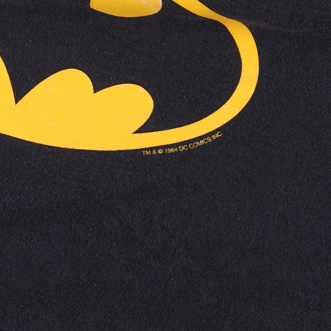 2000'S Hanes Batman character sweatshirt pullover hoodie, men's size M cotton black type Vintage Second Hand