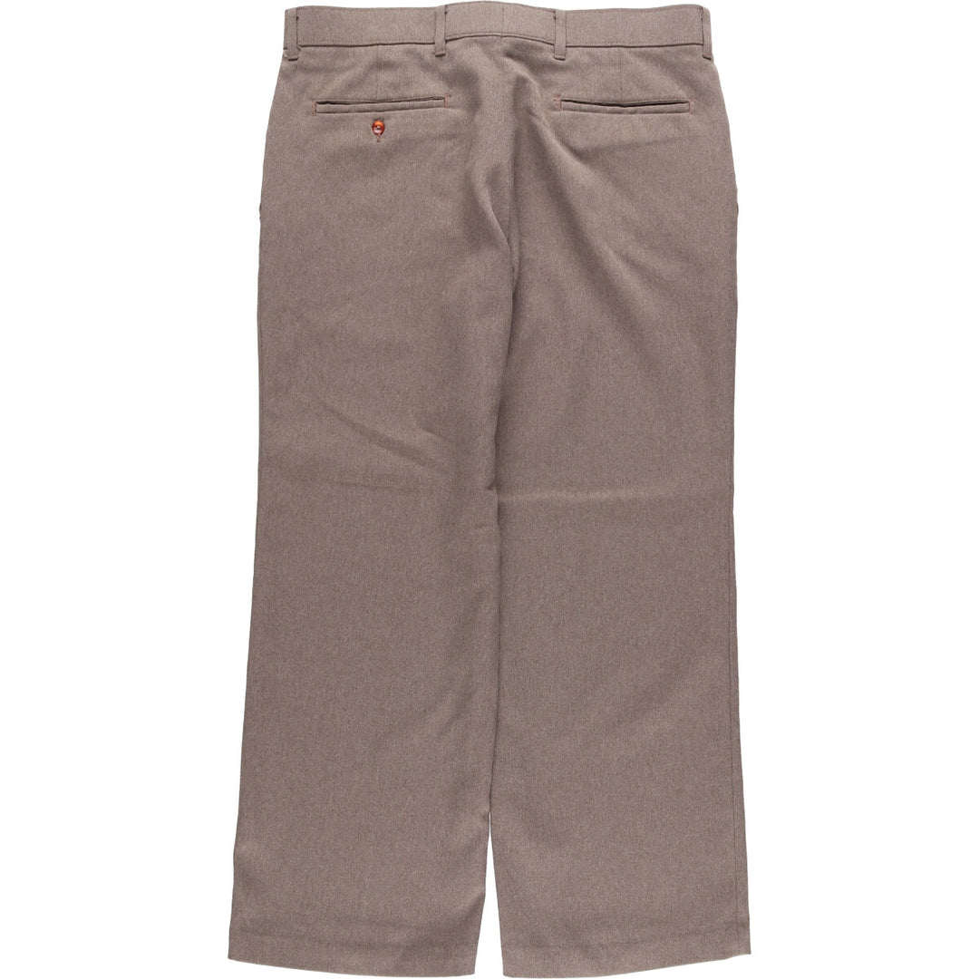 80'S Levi's ACTION SLACKS STA-PREST Sta-Prest slacks pants for men, size W34, vintage unclear brown type Vintage Second Hand