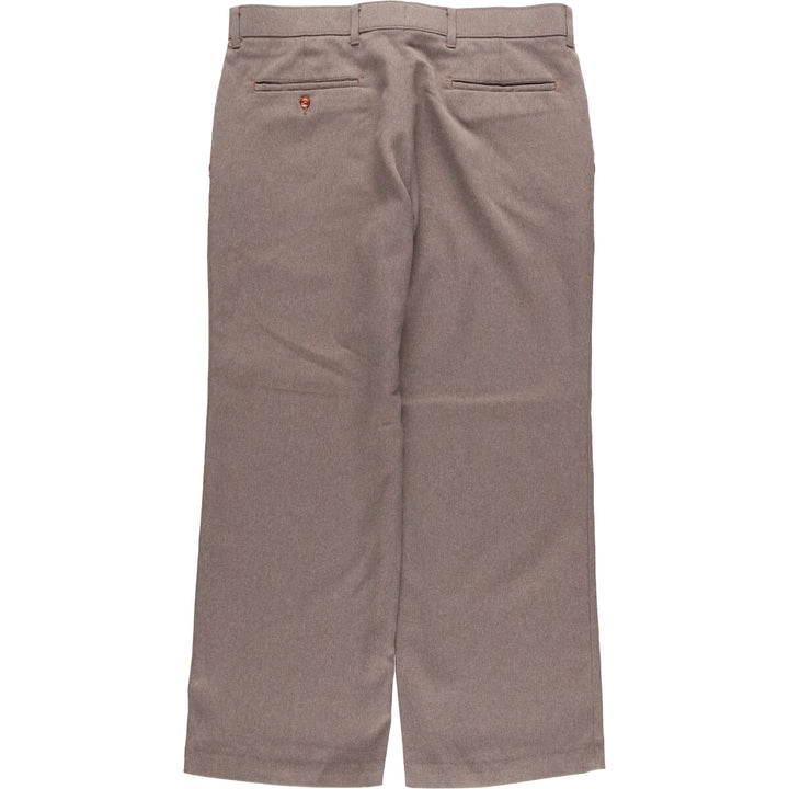 80'S Levi's ACTION SLACKS STA-PREST Sta-Prest slacks pants for men, size W34, vintage unclear brown type Vintage Second Hand