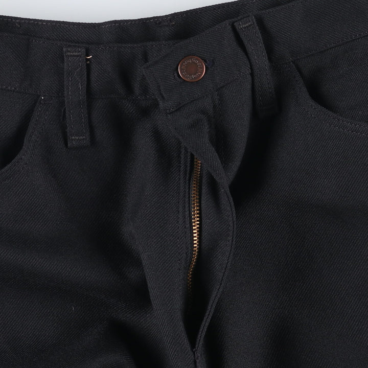 80s-90'S Wrangler Dress Jeans, Slacks, Made in USA, Men's, W34 equivalent, Vintage polyester black type Vintage Second Hand