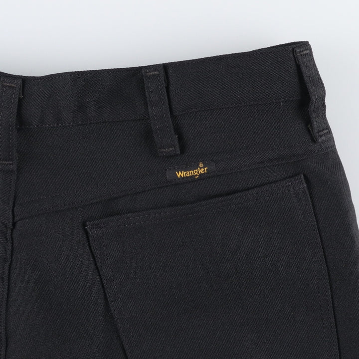 80s-90'S Wrangler Dress Jeans, Slacks, Made in USA, Men's, W34 equivalent, Vintage polyester black type Vintage Second Hand