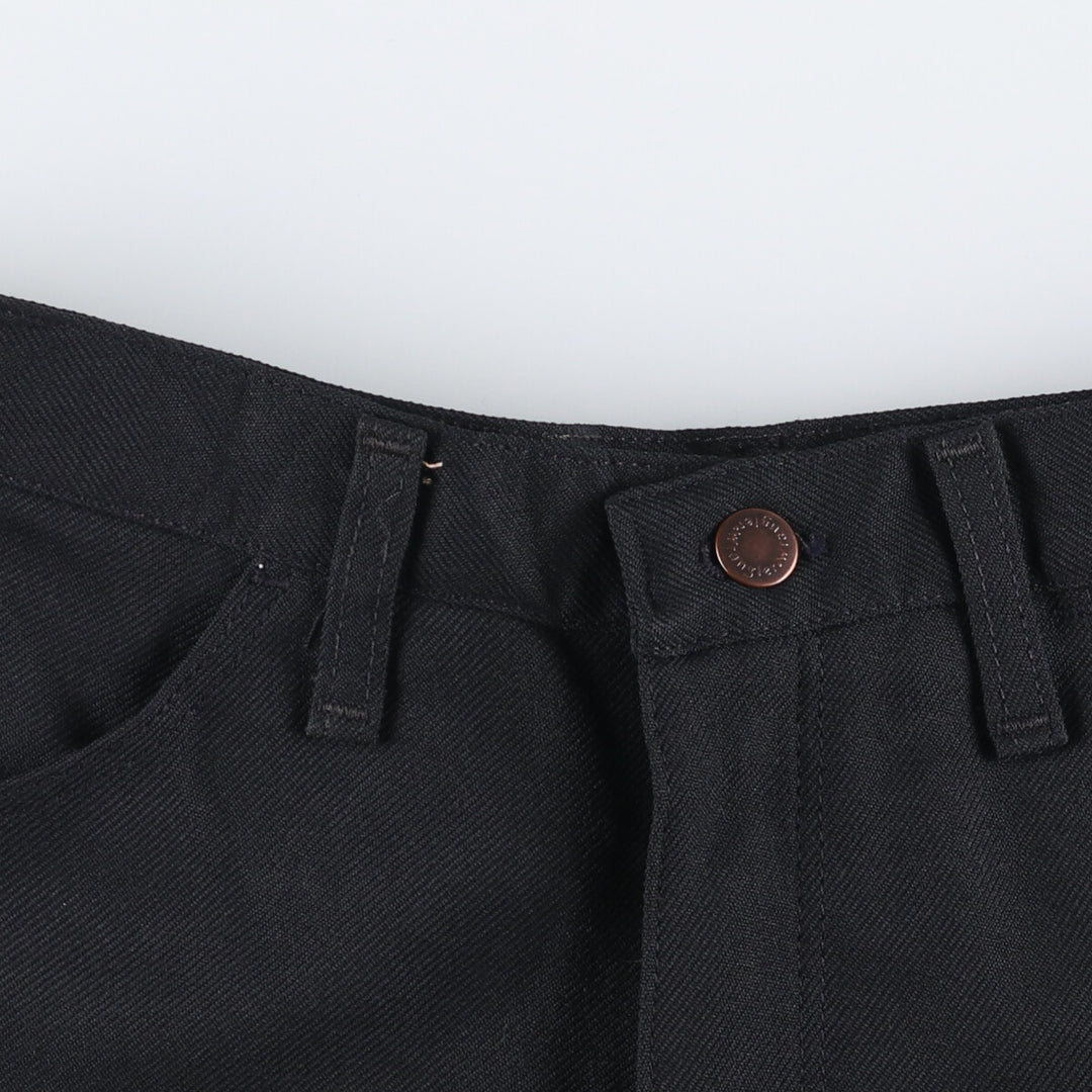 80s-90'S Wrangler Dress Jeans, Slacks, Made in USA, Men's, W34 equivalent, Vintage polyester black type Vintage Second Hand