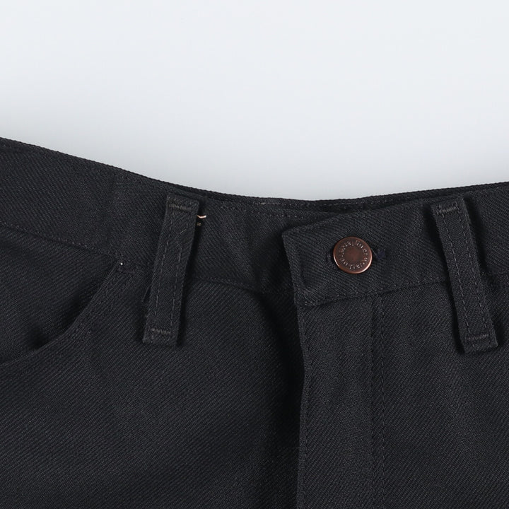 80s-90'S Wrangler Dress Jeans, Slacks, Made in USA, Men's, W34 equivalent, Vintage polyester black type Vintage Second Hand