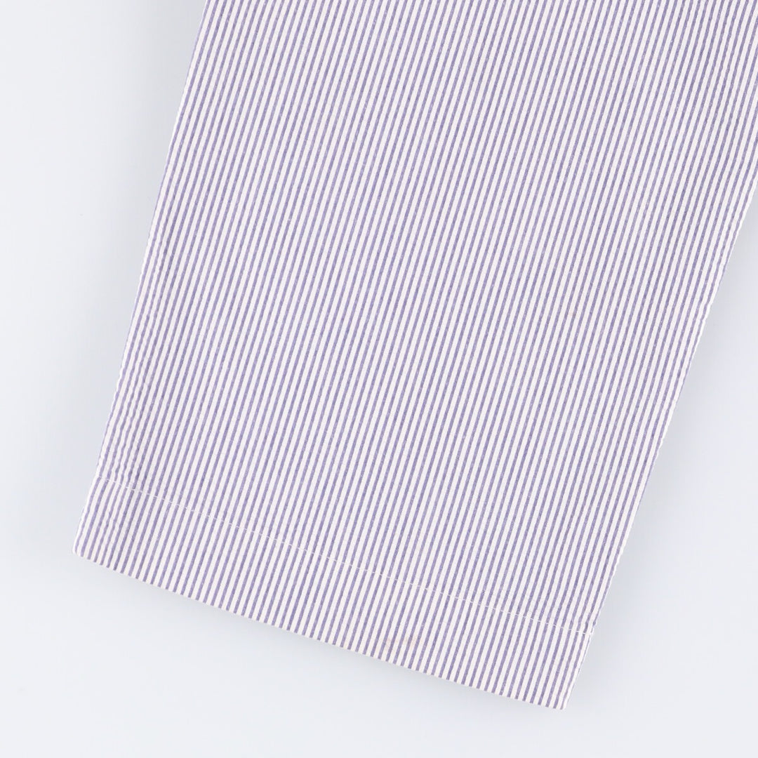 Brooks Brothers Striped Seersucker Cotton Slacks, Men's Size W32 cotton white type Vintage Second Hand