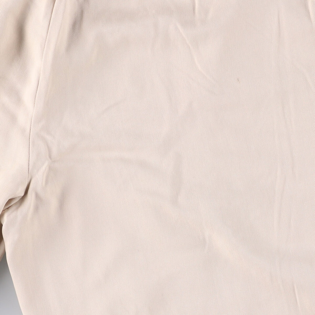 Tommy Bahama Herringbone Two-Pleated Slacks, Men's Size W32 silk ivory Vintage Second Hand