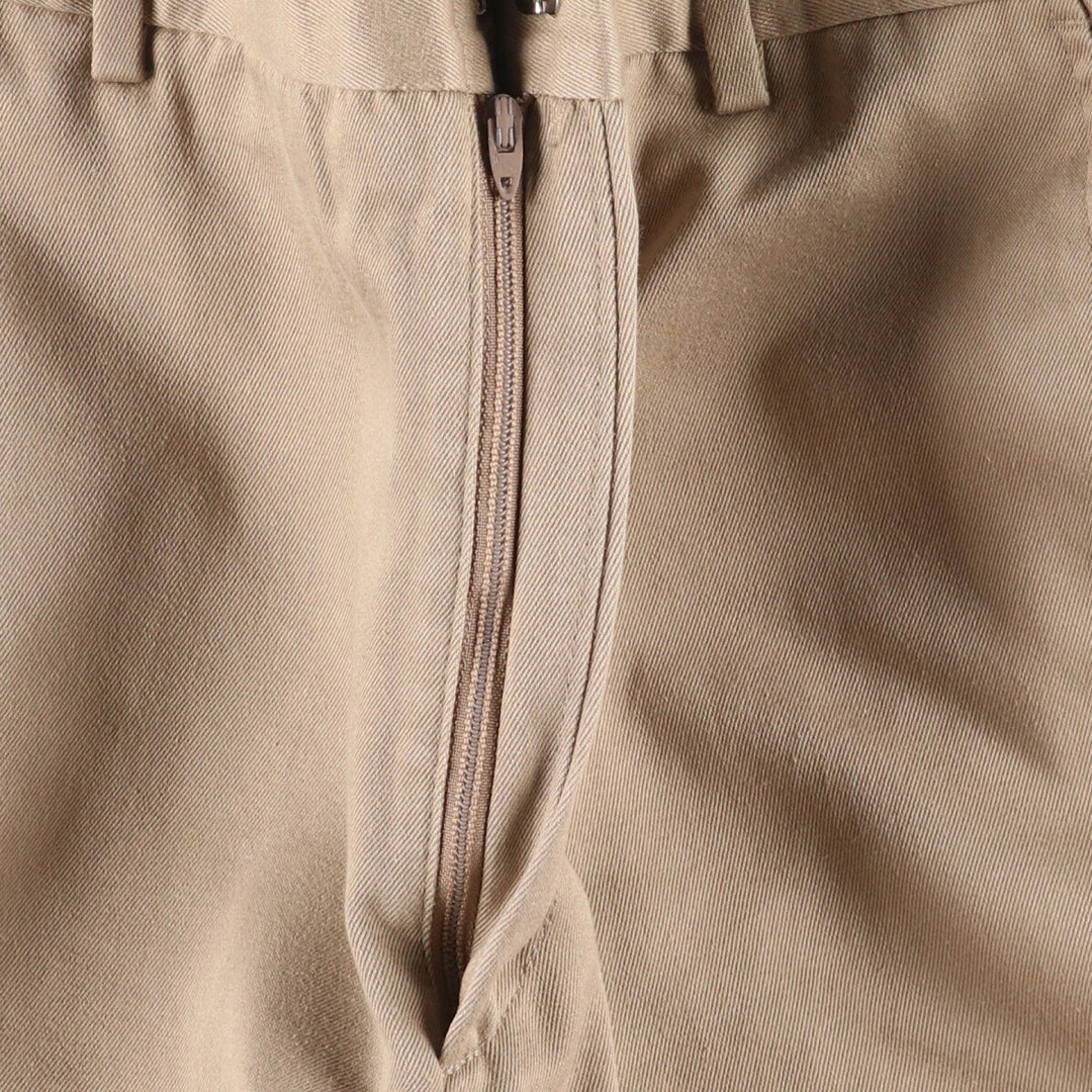 Vintage LLBean 80s-90'S Cotton Slacks, Made in USA, Men's Size W33 cotton Beige type Vintage Second Hand