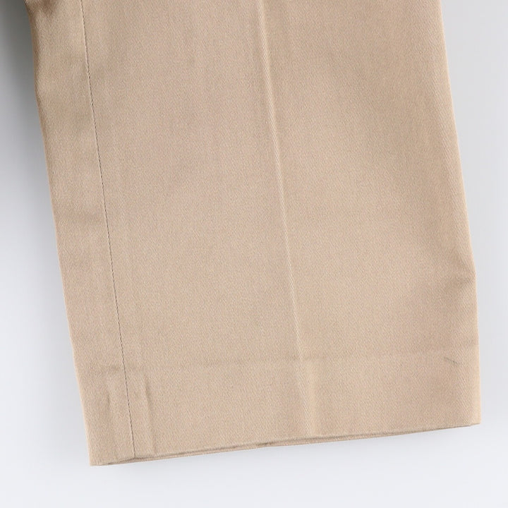 Vintage LLBean 80s-90'S Cotton Slacks, Made in USA, Men's Size W33 cotton Beige type Vintage Second Hand