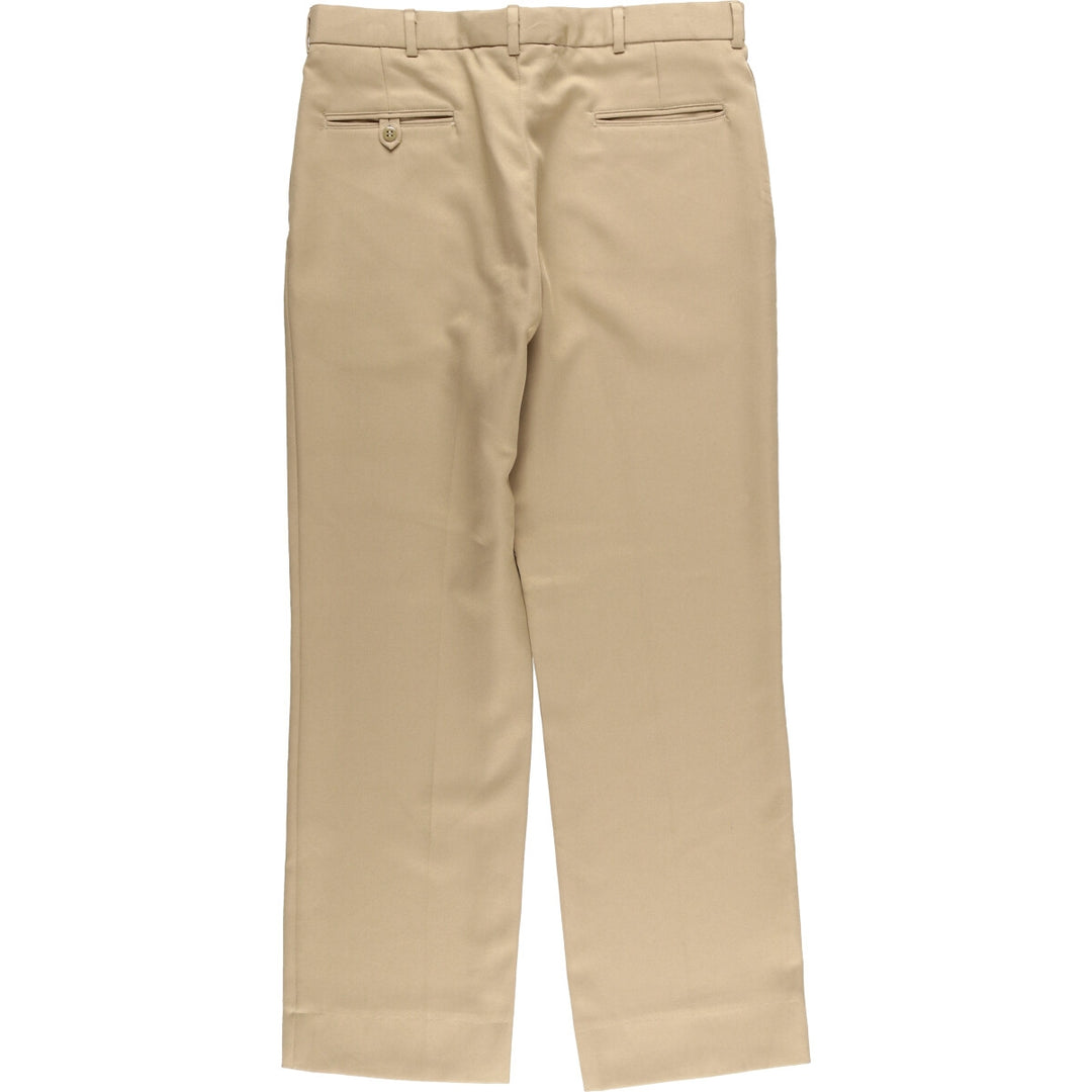 1990'S US Navy Creighton Military Pants, Made in USA, Men's, Size W36 polyester Beige type Vintage Second Hand