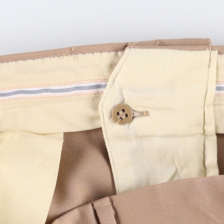 1990'S US Navy Creighton Military Pants, Made in USA, Men's, Size W36 polyester Beige type Vintage Second Hand