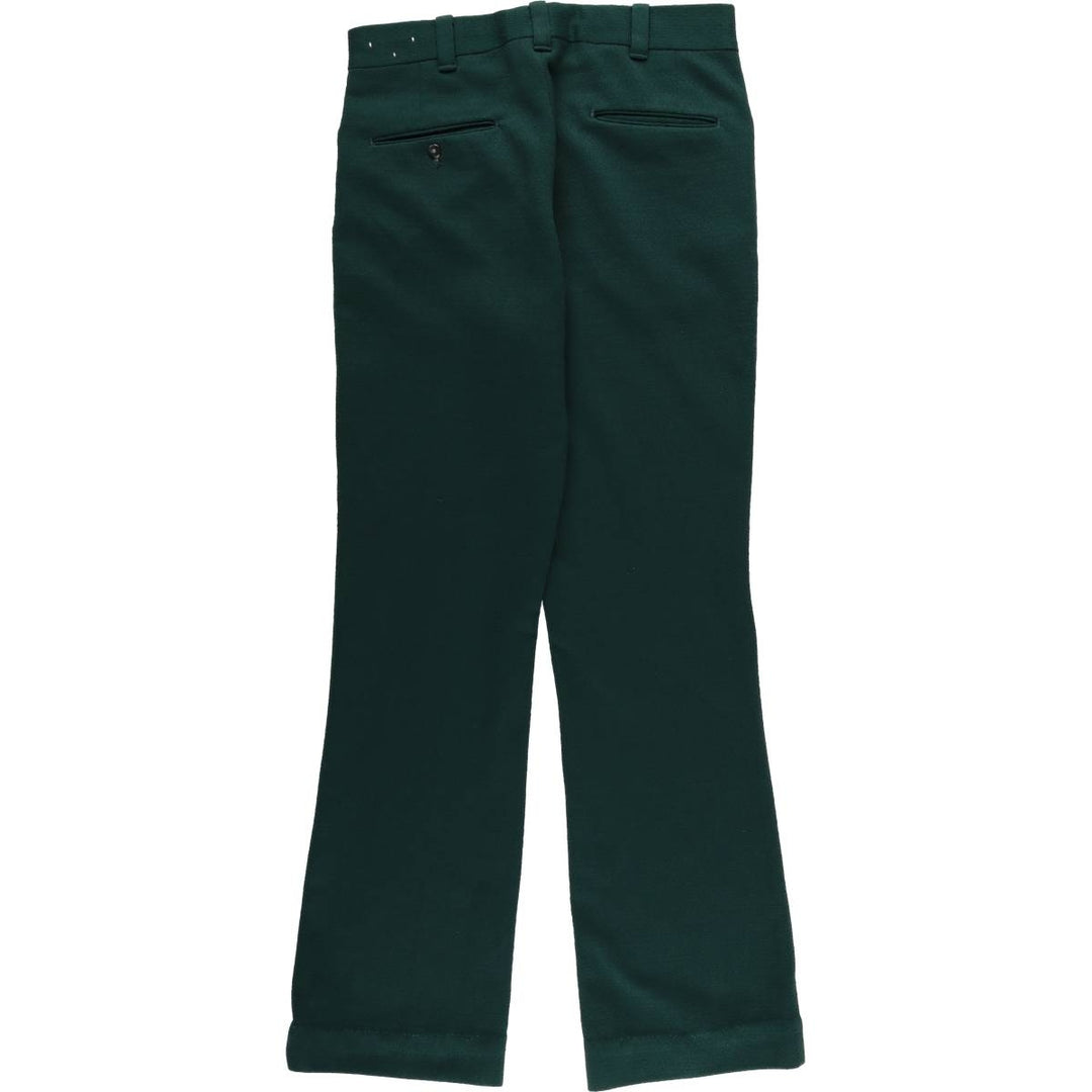 Vintage men's flare pants, size W31 unclear Green type dark green Vintage Second Hand