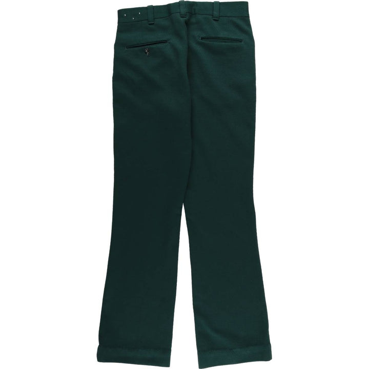 Vintage men's flare pants, size W31 unclear Green type dark green Vintage Second Hand