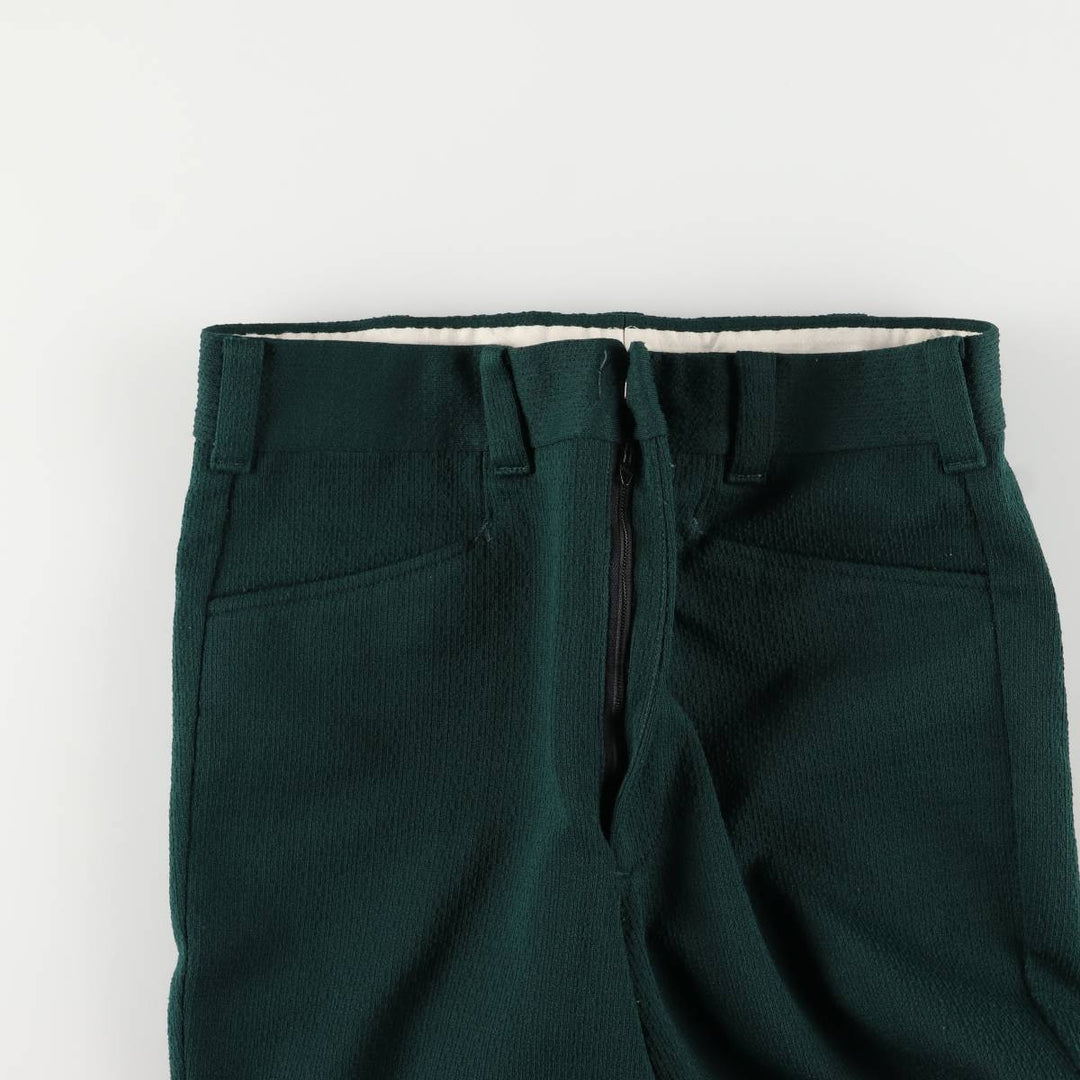 Vintage men's flare pants, size W31 unclear Green type dark green Vintage Second Hand