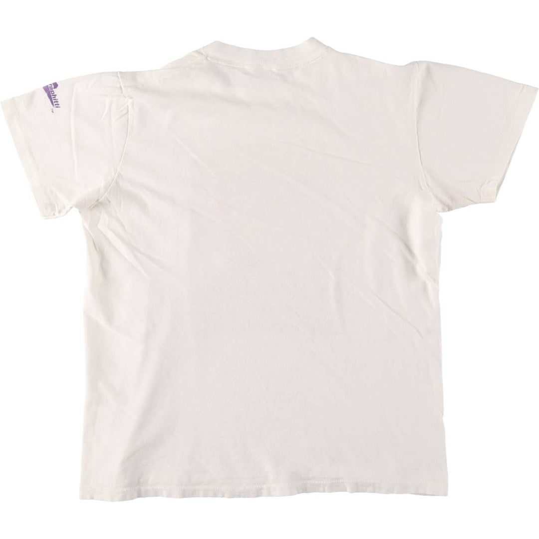 Vintage women's printed T-shirt, size M unclear white type Vintage Second Hand