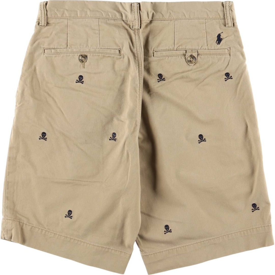 Ralph Lauren POLO RALPH LAUREN STRETCH CLASSIC FIT Chino Shorts, Women's XL (W31) cotton Beige type Vintage Second Hand
