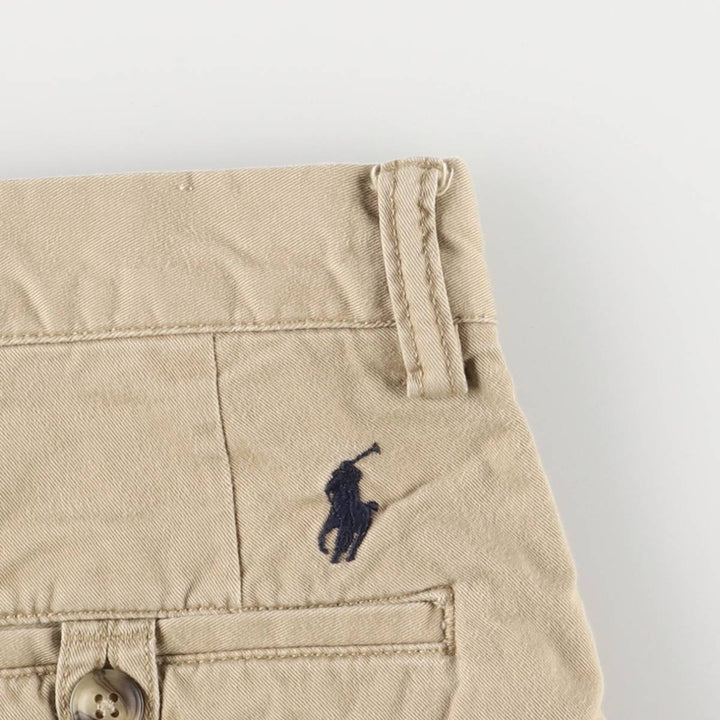 Ralph Lauren POLO RALPH LAUREN STRETCH CLASSIC FIT Chino Shorts, Women's XL (W31) cotton Beige type Vintage Second Hand