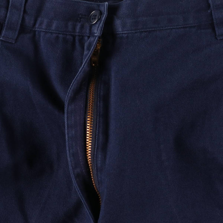 Ralph Lauren LAUREN Lauren One-tuck Chino Shorts Shorts Women's L (w30) equivalent cotton navy blue type Vintage Second Hand