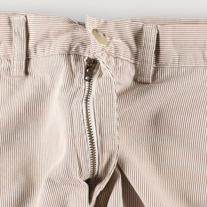 Ralph Lauren Classic Fit 6" Striped Cotton Shorts, Women's XL (W32) cotton white type Vintage Second Hand