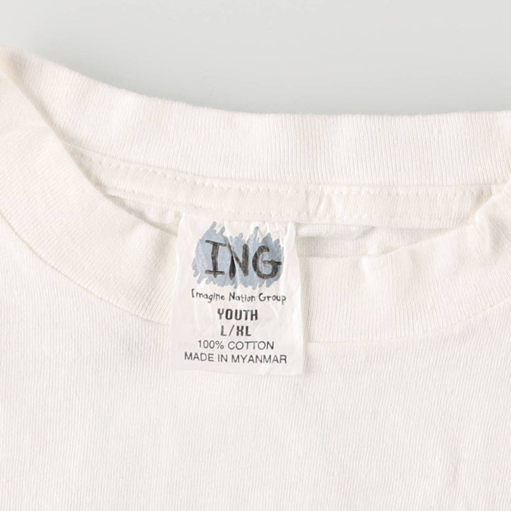 Vintage 90'S ING Green Eggs and Ham Cat in a Hat Character Print T-Shirt, Women's Size L cotton white type Vintage Second Hand