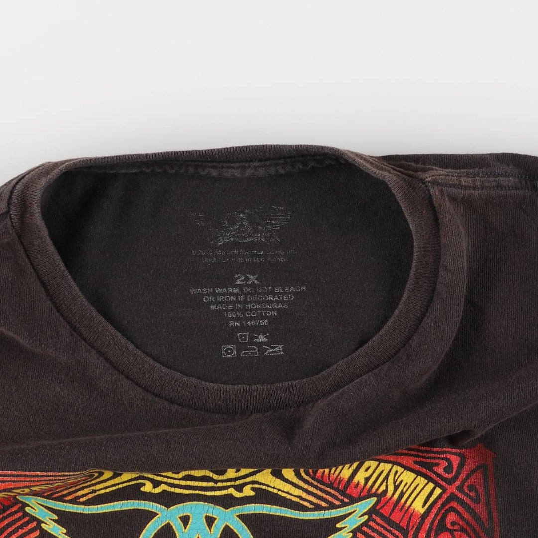 AEROSMITH Aerosmith Band T-Shirt, Men's XXL cotton Charcoal Vintage Second Hand
