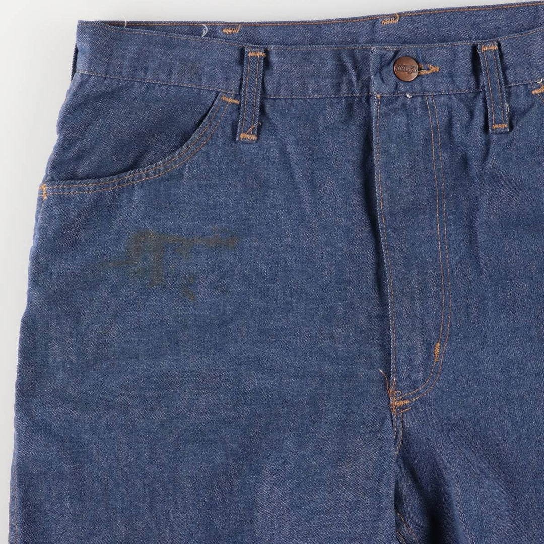 Vintage 1980'S Wrangler Flare-Cut Denim Pants, Women's, Size XXL (W34) unclear blue type Vintage Second Hand