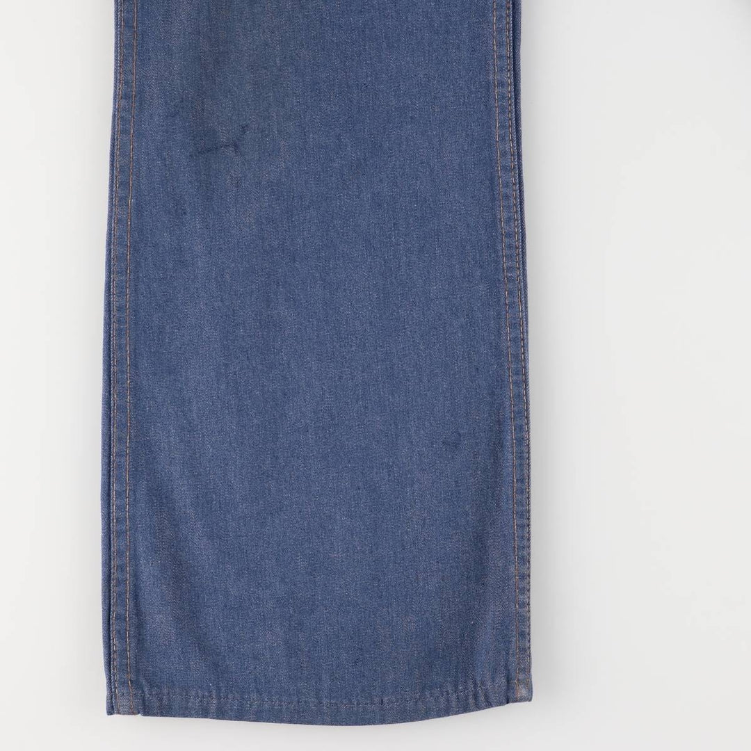 Vintage 1980'S Wrangler Flare-Cut Denim Pants, Women's, Size XXL (W34) unclear blue type Vintage Second Hand