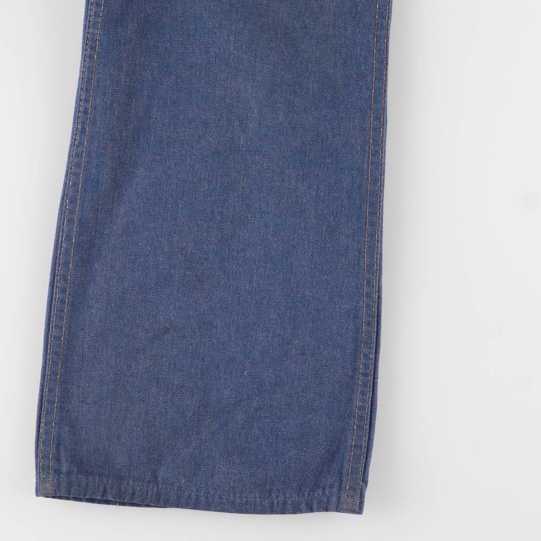 Vintage 1980'S Wrangler Flare-Cut Denim Pants, Women's, Size XXL (W34) unclear blue type Vintage Second Hand