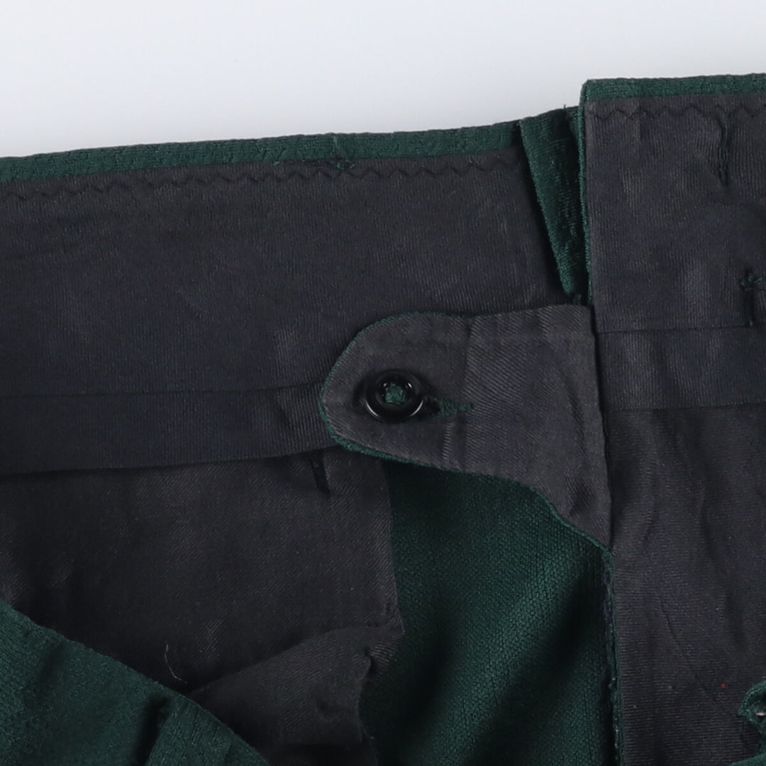 Vintage 70s-80'S Haggar slacks flared pants, men's size W34 unclear Green type dark green Vintage Second Hand