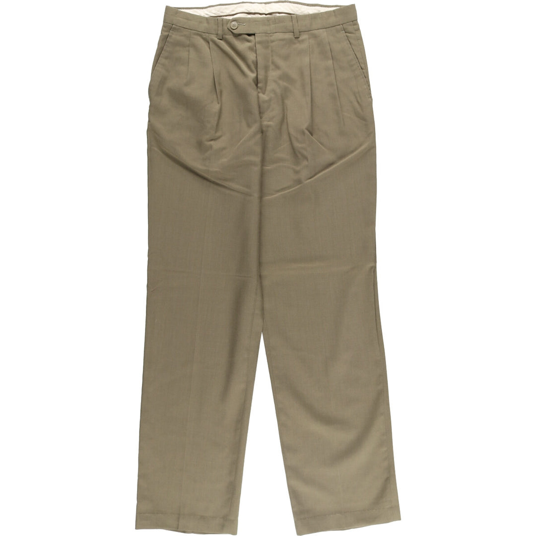 Vintage Rafael two-pleat slacks, made in Italy, men's size W32. unclear gray type Vintage Second Hand