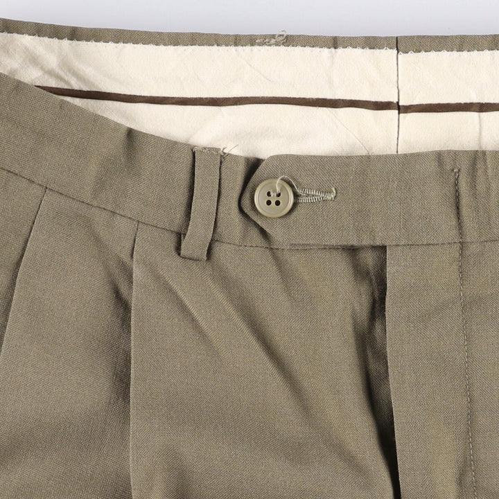 Vintage Rafael two-pleat slacks, made in Italy, men's size W32. unclear gray type Vintage Second Hand