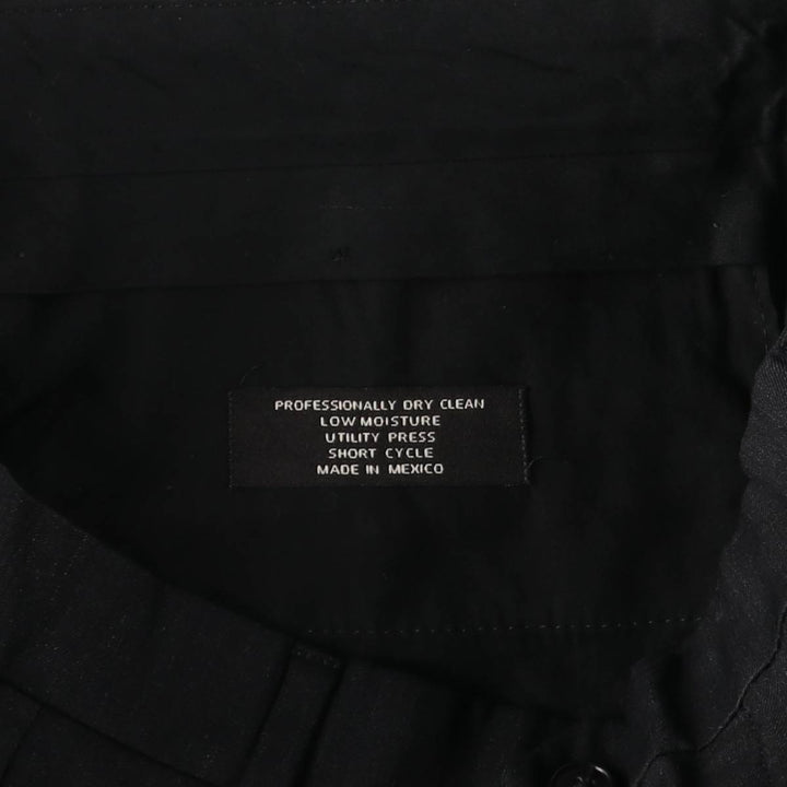 JOS.A.BANK Traveler's Collection Two-pleat Wool Pants, Men's Size 34 wool black type Vintage Second Hand
