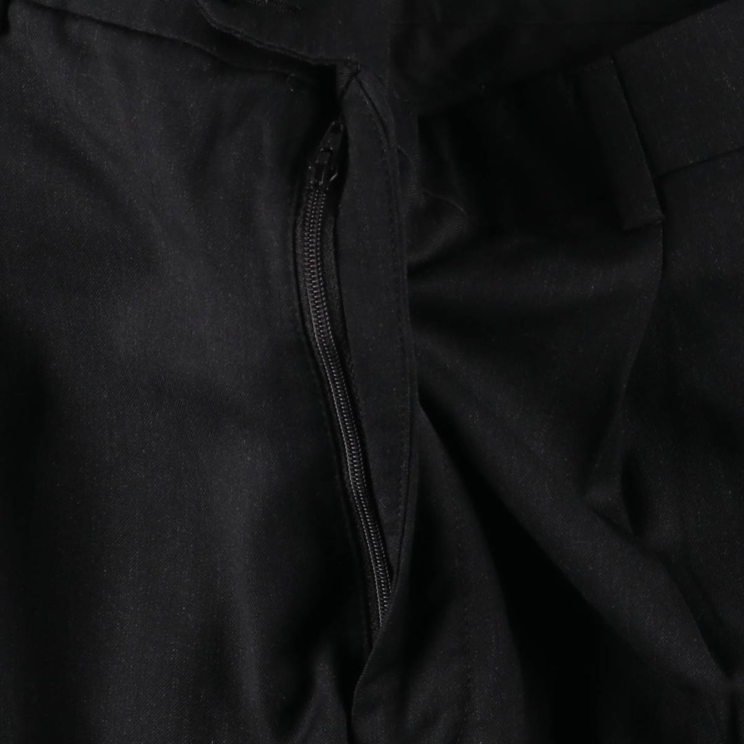 JOS.A.BANK Traveler's Collection Two-pleat Wool Pants, Men's Size 34 wool black type Vintage Second Hand