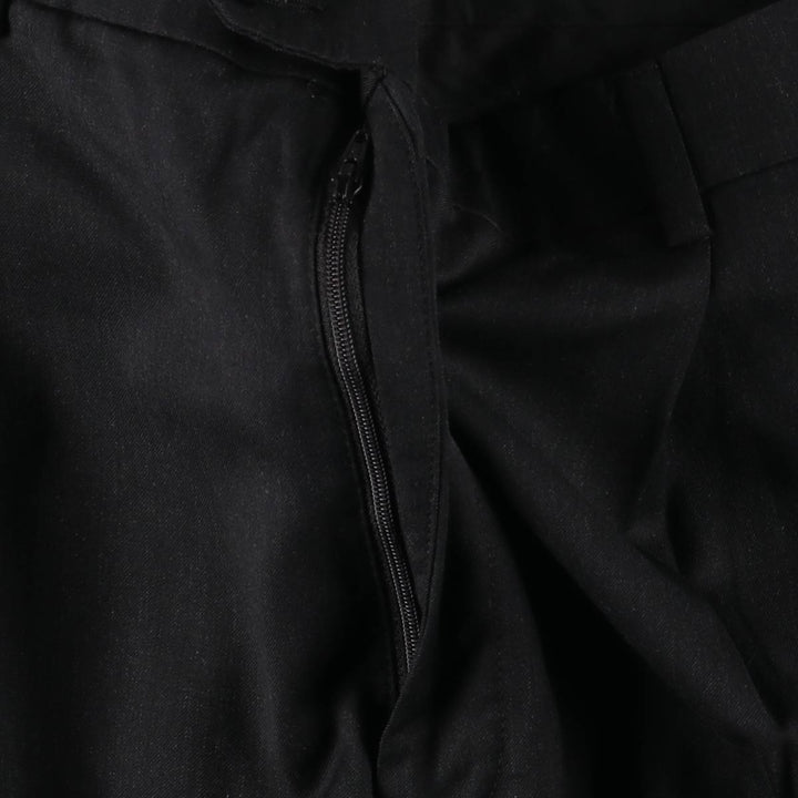 JOS.A.BANK Traveler's Collection Two-pleat Wool Pants, Men's Size 34 wool black type Vintage Second Hand