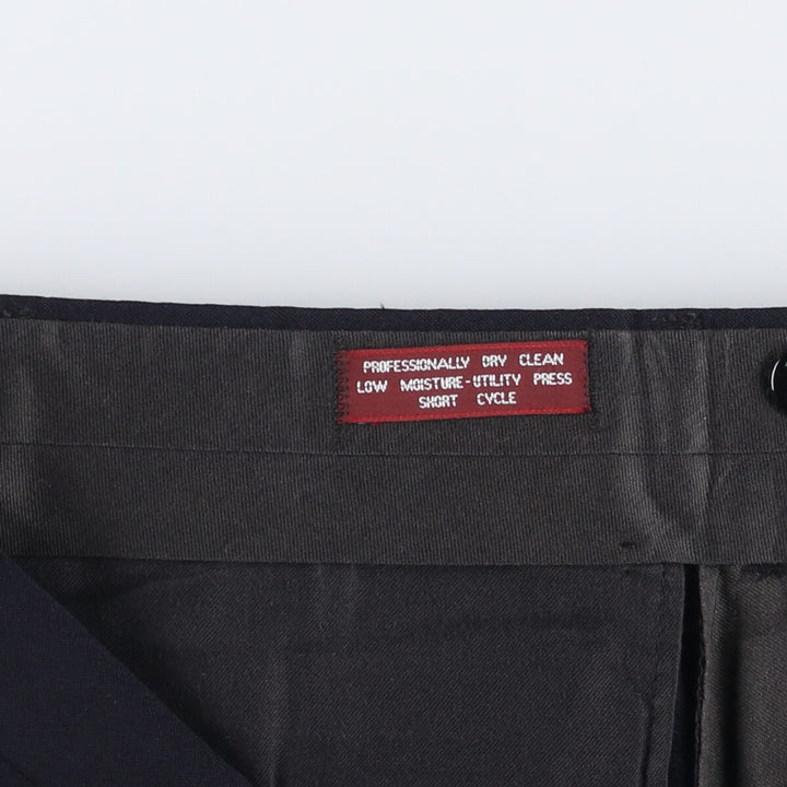 80s-90'S Jos. A. Bank EXECUTIVE COLLECTION Two-pleat Wool Pants, Made in USA, Men's Size W34 wool navy blue type Vintage Second Hand