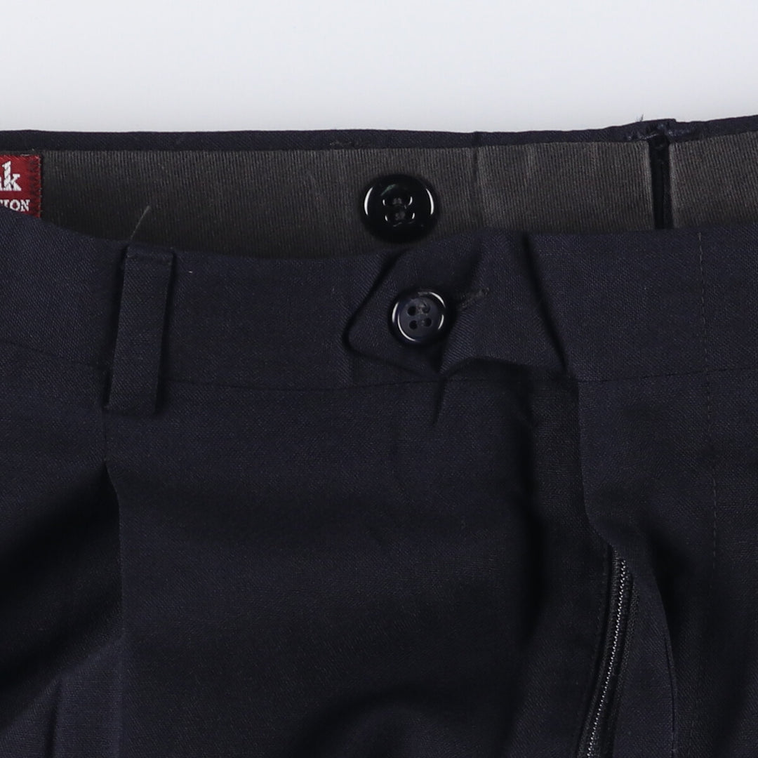 80s-90'S Jos. A. Bank EXECUTIVE COLLECTION Two-pleat Wool Pants, Made in USA, Men's Size W34 wool navy blue type Vintage Second Hand