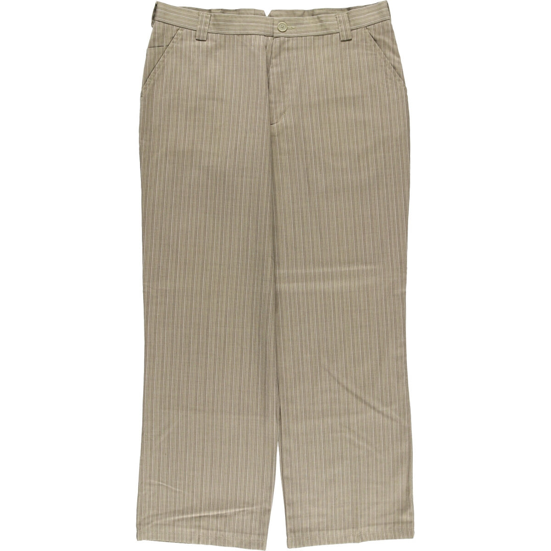 Nike Golf Stripe Pattern Wool Pants, Men's Size W34 wool Beige type Vintage Second Hand