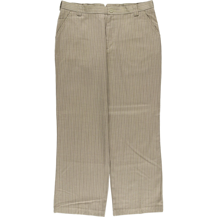 Nike Golf Stripe Pattern Wool Pants, Men's Size W34 wool Beige type Vintage Second Hand
