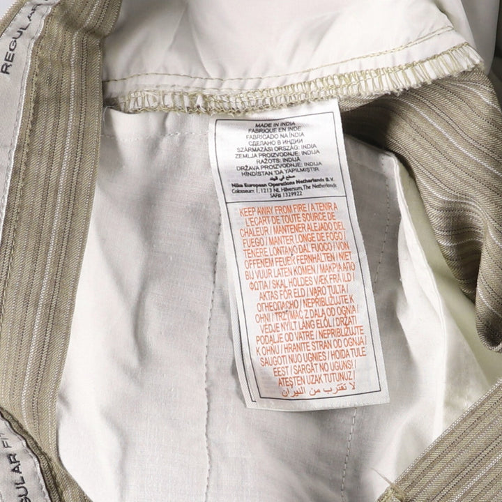Nike Golf Stripe Pattern Wool Pants, Men's Size W34 wool Beige type Vintage Second Hand